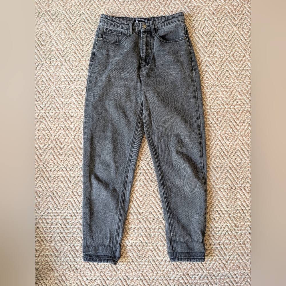 Pretty Little Thing Black Mom Jeans Size US 4